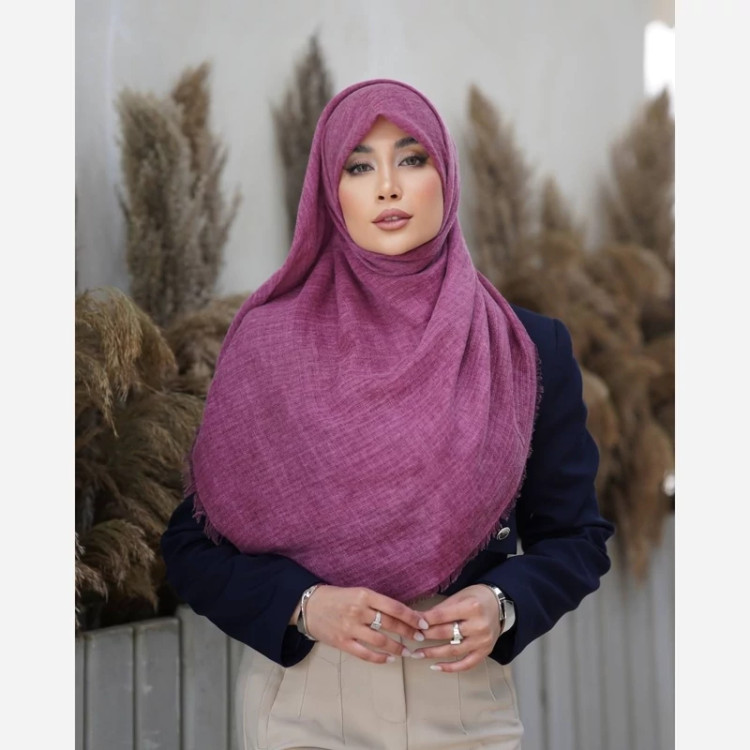 روسری پائیزه نخ کتان وارداتی