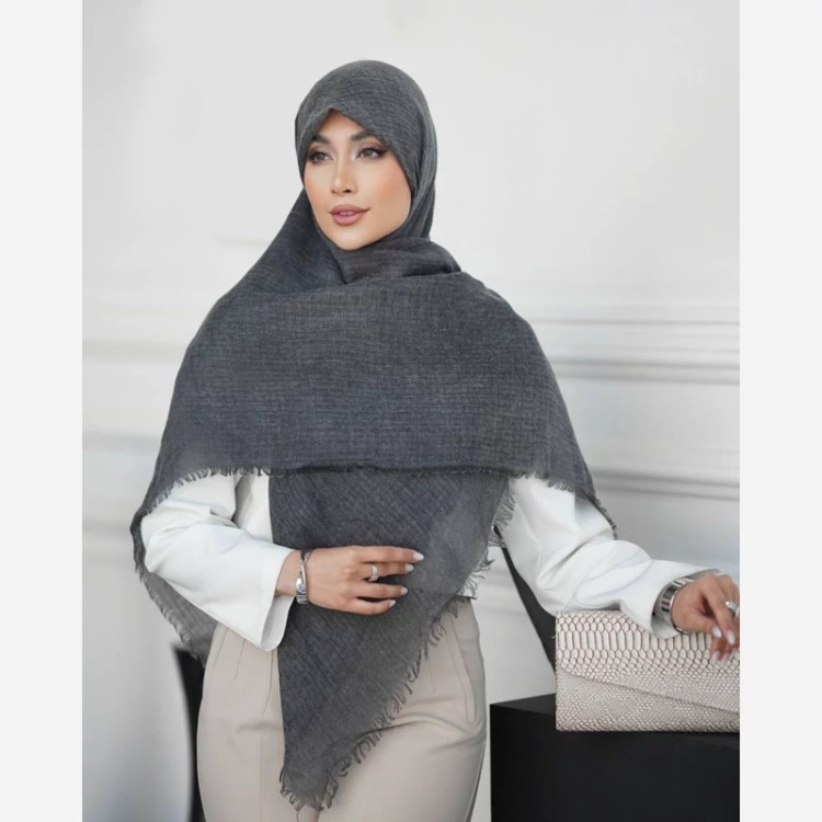 روسری پائیزه نخ کتان وارداتی