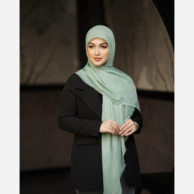 روسری حریر وارداتی ( دور گان) مزونی