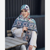 روسری نخ مودال وارداتی منگوله دار