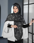 روسری نخ یونیک مشکی وارداتی دور ریش