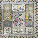 روسری ابریشم ژاکارد وارداتی طرح هرمس سلطنتی