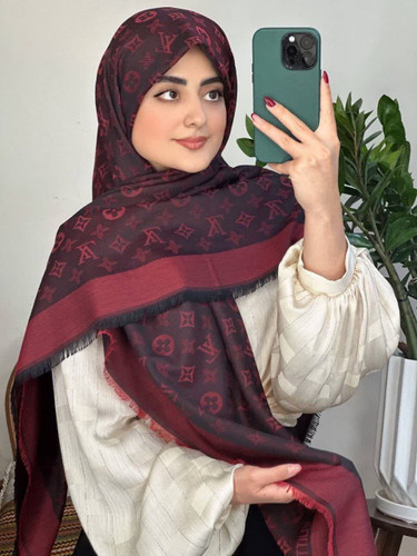روسری نخی ابریشم ژاکارد لویی ویتون