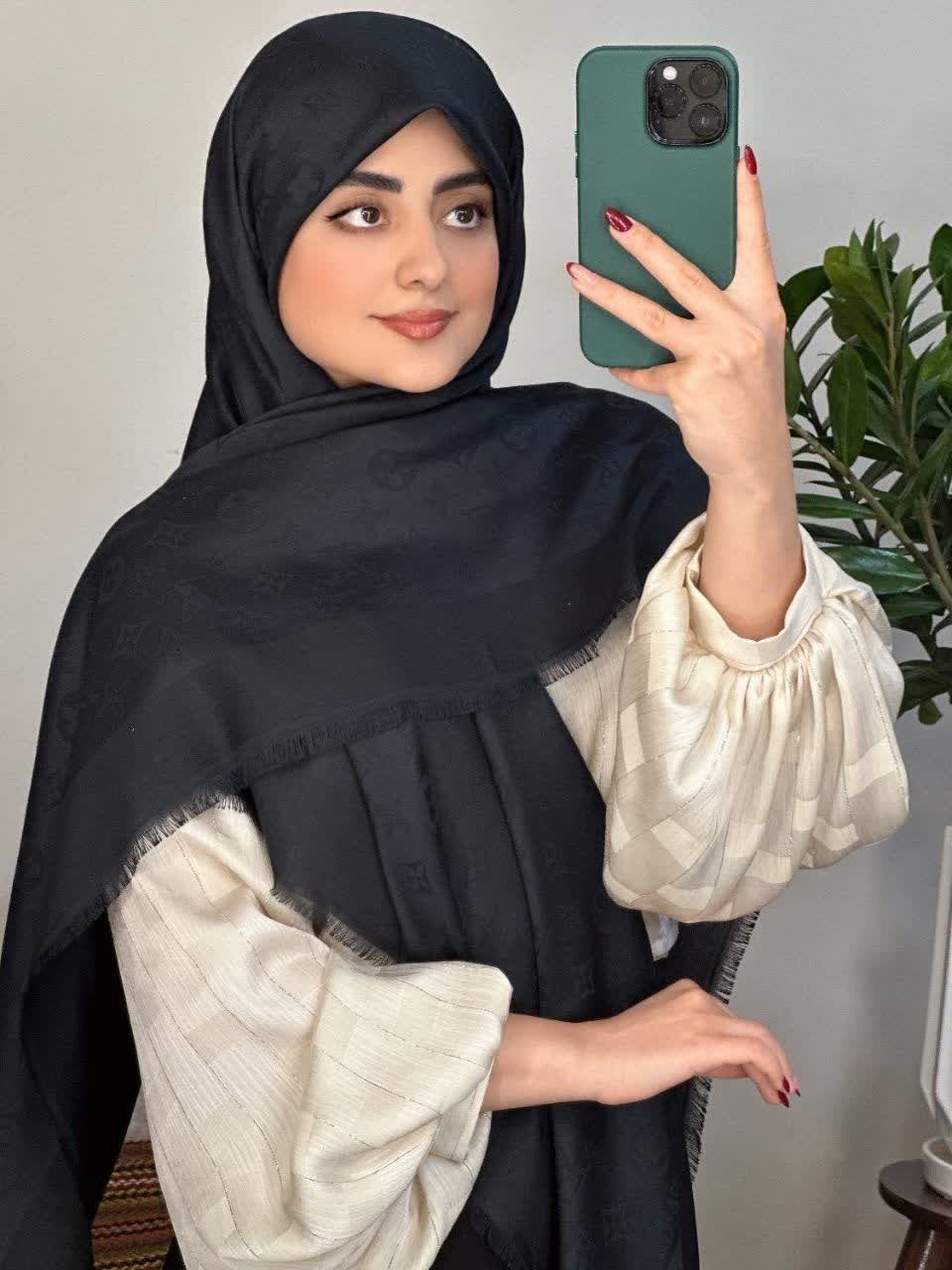 روسری نخی ابریشم ژاکارد لویی ویتون