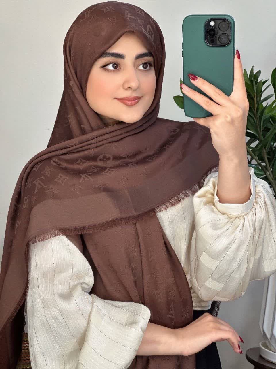 روسری نخی ابریشم ژاکارد لویی ویتون
